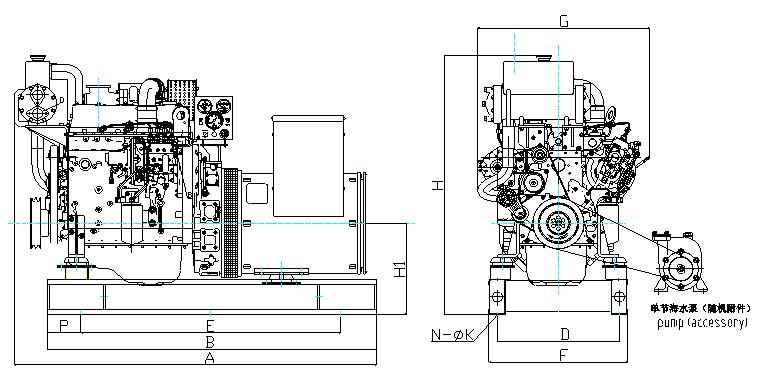 Deniz Dizel Jeneratörü (68 - 412KVA)