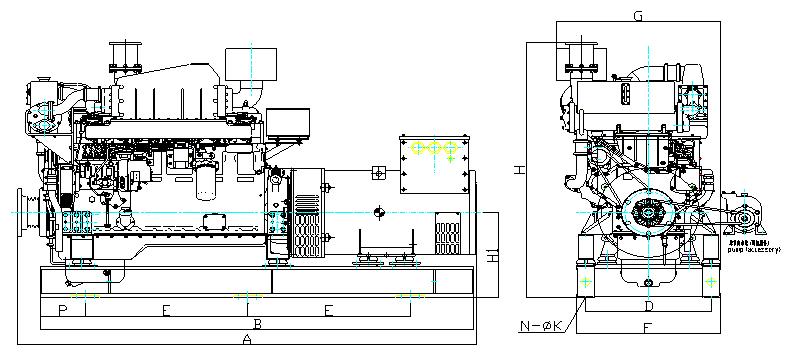 Deniz Dizel Jeneratörü (68 - 412KVA)